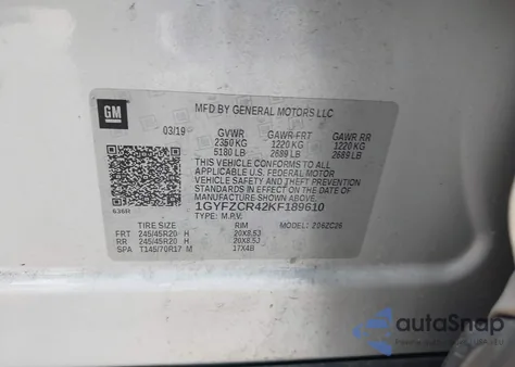 2019 Cadillac Xt4 Premium Luxury из США, поврежденный, VIN 1GYFZCR42KF189610